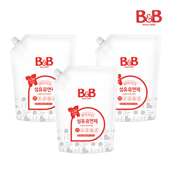 메디앙스 공식몰 아이맘,비앤비 섬유유연제(베르가못)1800ml(캡리필)X3개입