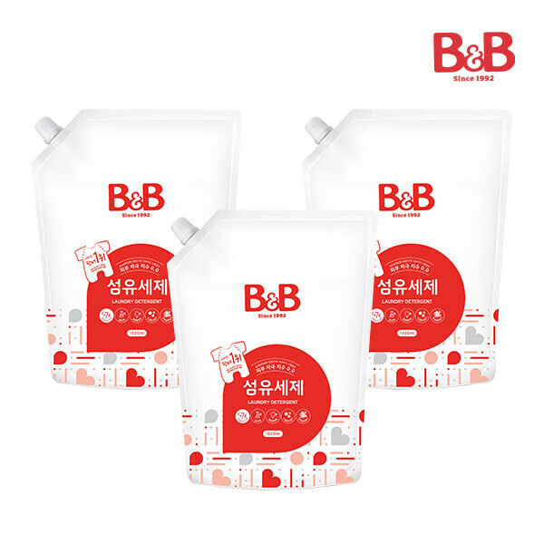 메디앙스 공식몰 아이맘,비앤비 섬유세제1800ml(캡리필)X3개입