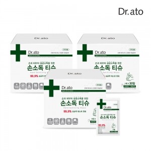 닥터아토 손소독티슈슬림 30입x3박스