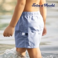 타티네쇼콜라 TC Gingham Shorts (Navy) 남아스윔팬츠