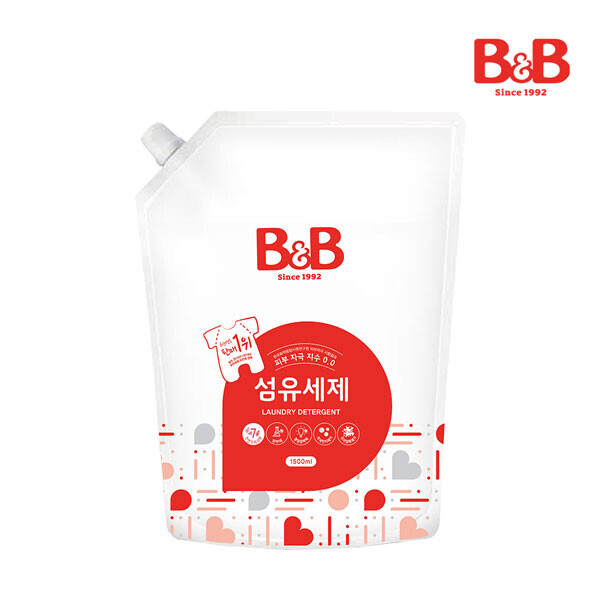 메디앙스 공식몰 아이맘,비앤비 섬유세제1500ml(캡리필)+섬유유연제(자스민)1500ml(캡리필)