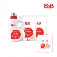 [3+2] 비앤비 섬유세제 1500ml 용기형+1800ml캡리필x2개+1600ml 사은품증정