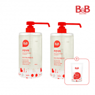 [섬유세제증정] 비앤비 주방세제 1000ml x 2개 (용기형)