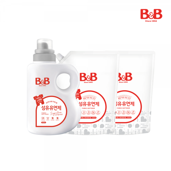 메디앙스 공식몰 아이맘,[클리어런스] 비앤비 섬유유연제(베르가못)1800ml(용기)+1500ml(리필)X2개