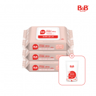 [800ml세제증정] 비앤비 자몽식초를담은 유아용품 세정티슈 60매*3팩