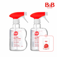[800ml세제증정] 비앤비 유아용품 제균스프레이 300ml(용기)X2개입