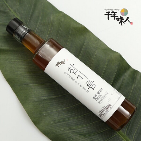 메디앙스 공식몰 아이맘,[천년미인] 100% 국내산 참깨 저온착유 참기름 180ml