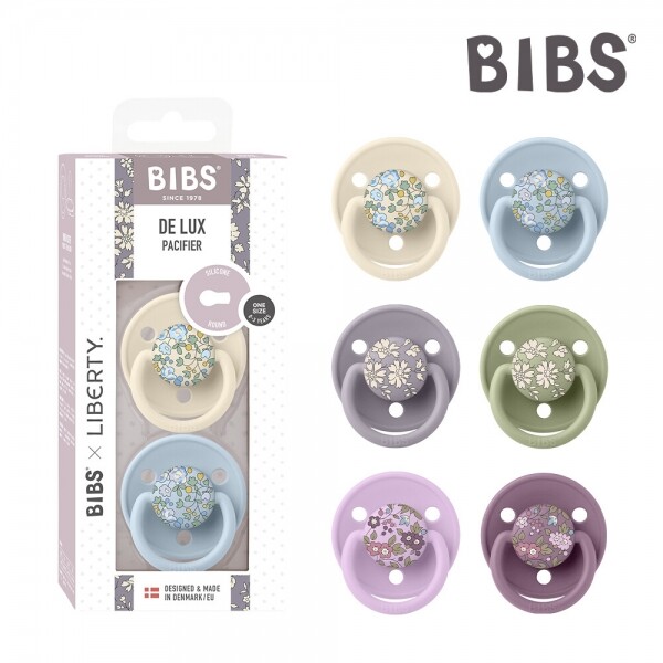 메디앙스 공식몰 아이맘,[빕스]BIBS 덴마크 신생아 아기쪽쪽이 빕스 디럭스 x 리버티 2Pack 공갈젖꼭지